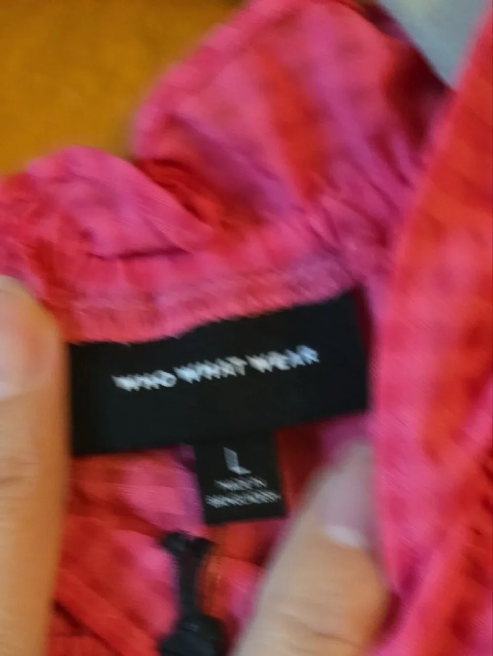 Who What Wear Hot Pink Ruffle-Neck Sleeveless Top